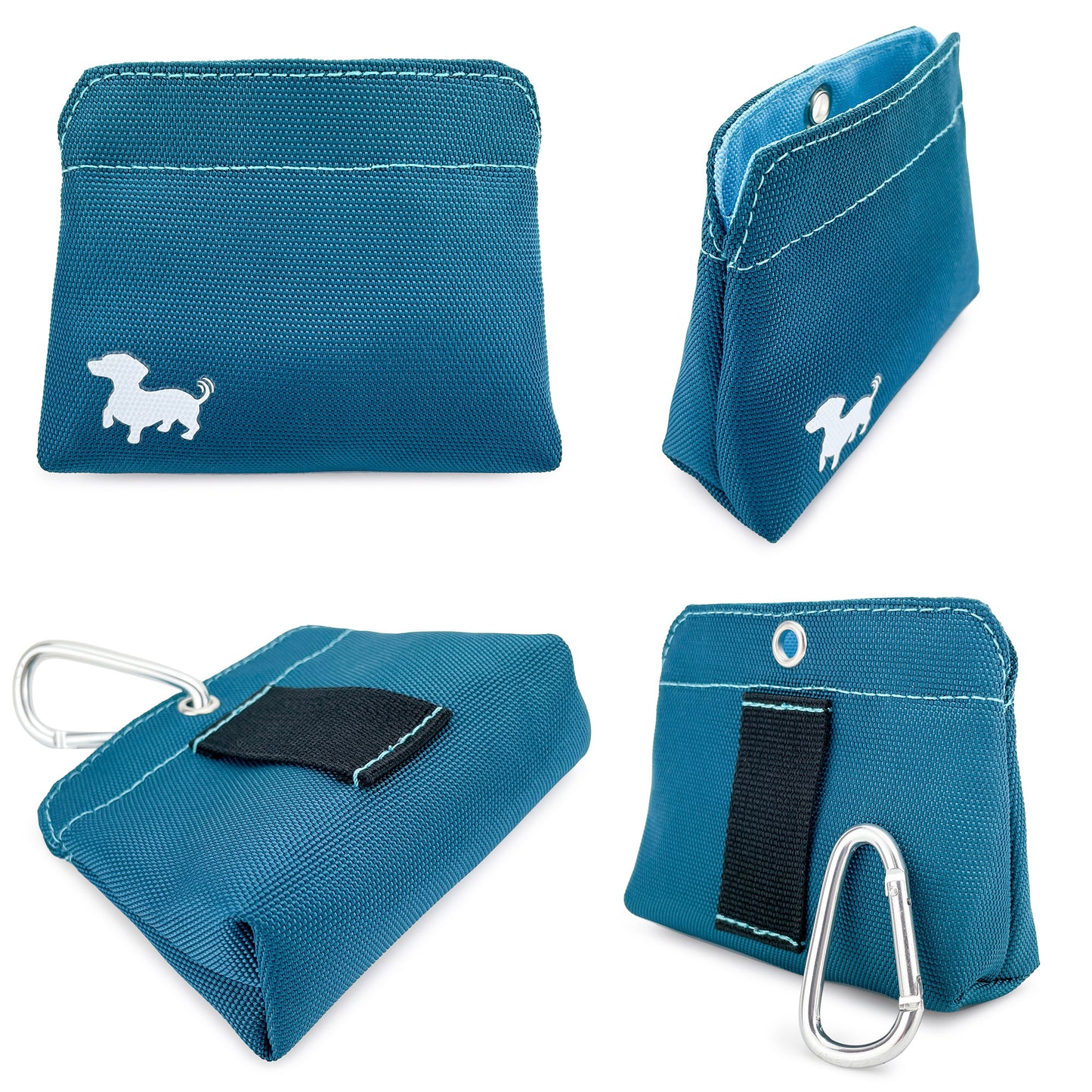 Swaggly Dog Treat Pouch - Treat Pouches For Pet Training - Small - Turquoise
