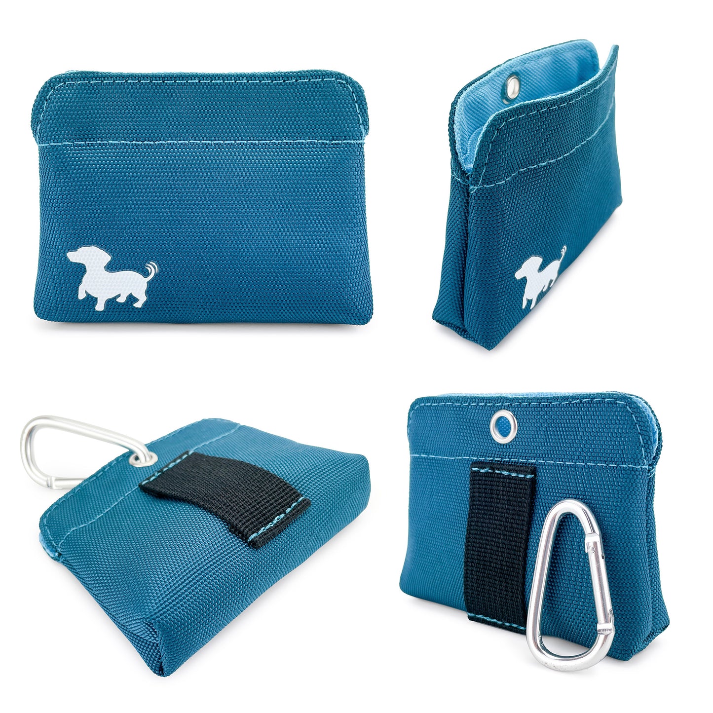 Swaggly Dog Treat Pouch - Treat Pouches For Pet Training - Extra Small - Turquoise