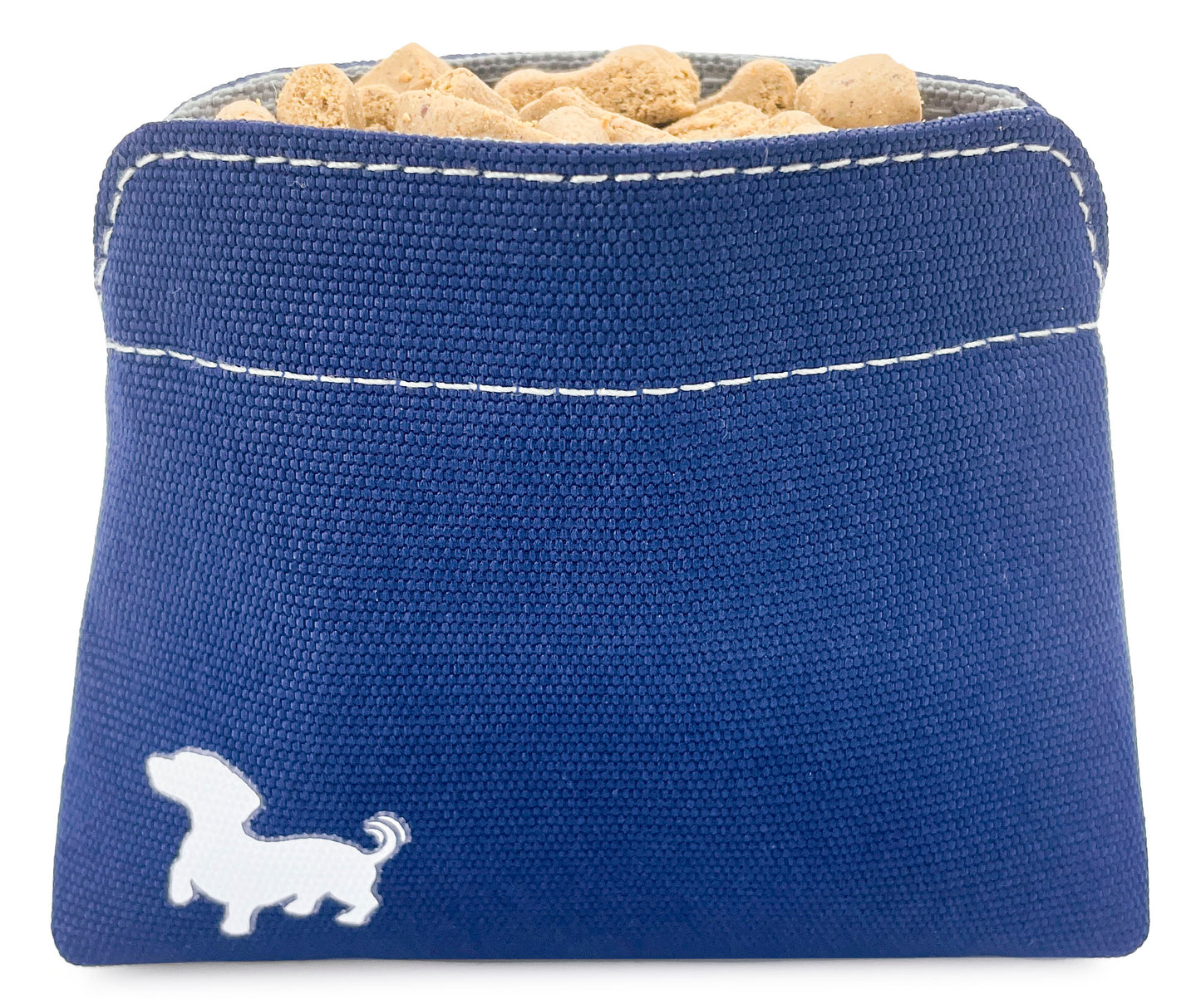 Swaggly Dog Treat Pouch - Treat Pouches For Pet Training - Small - Blue with Gray Interior