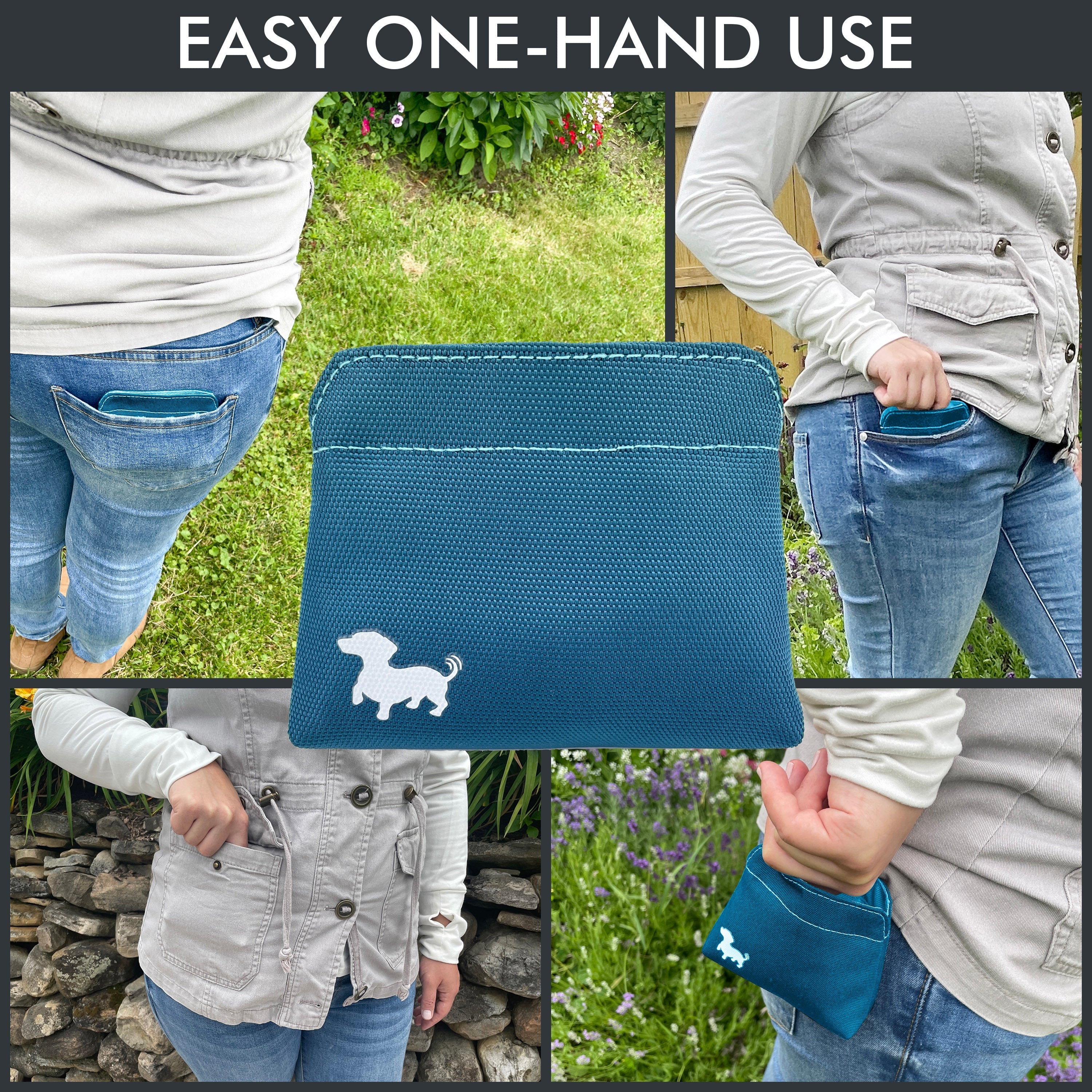 Swaggly Dog Treat Pouch Treat Pouches For Pet Training Small Turquoise